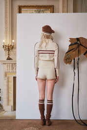 Ivory Star-Embellished Knit Pullover