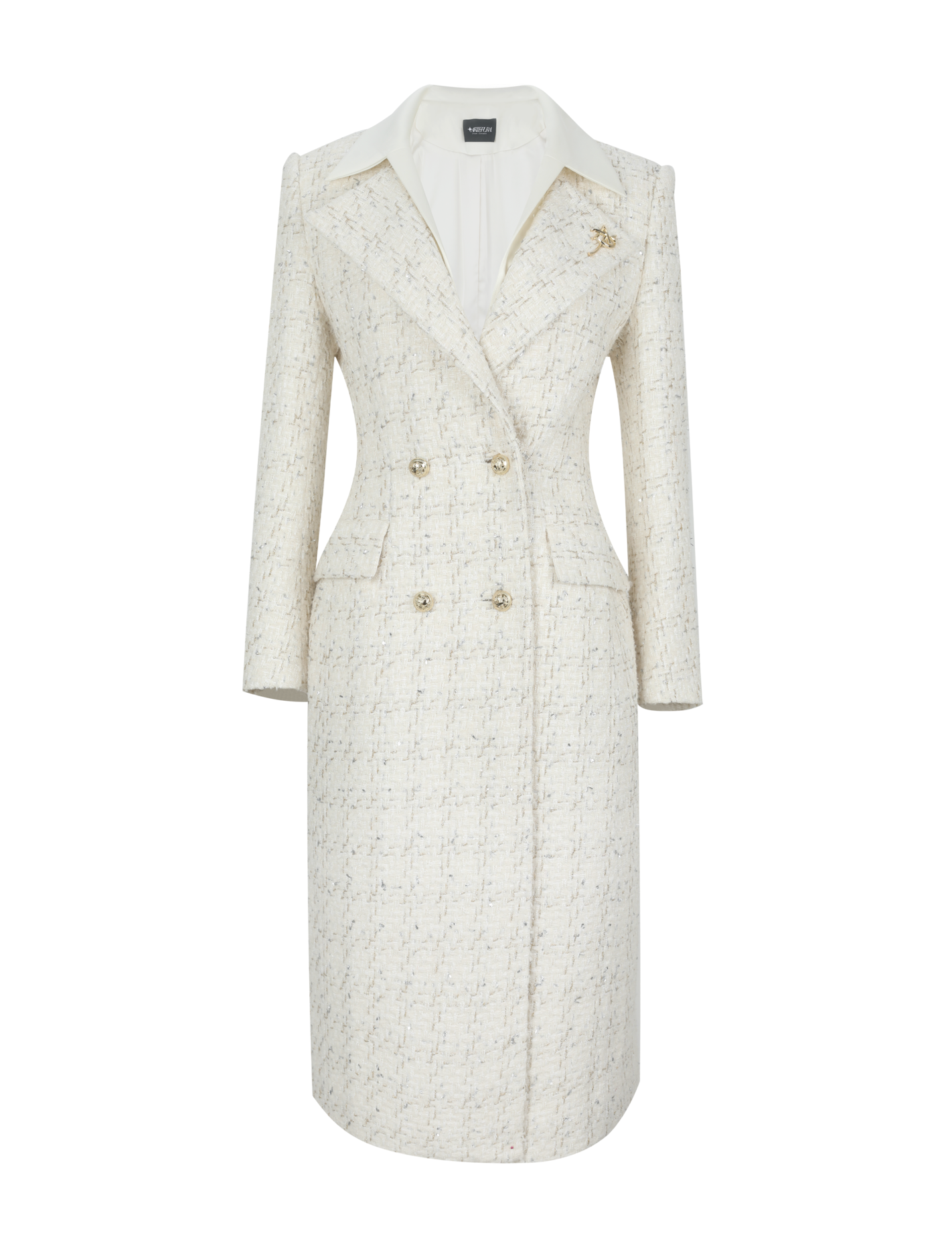 White coat on a white background