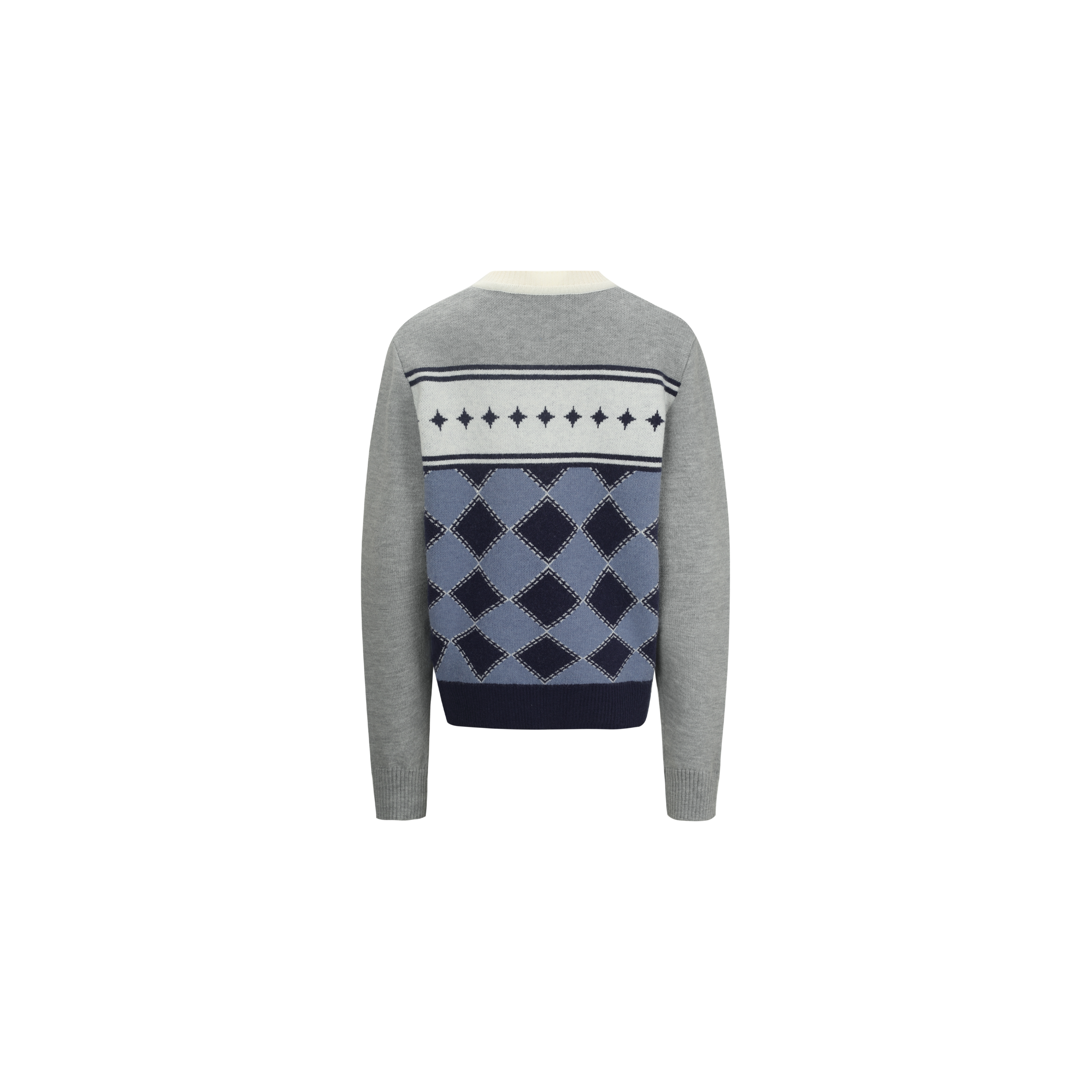 Blue Argyle Logo Equestrian Knit Pullover