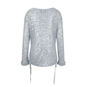 Light Blue Sequin Fishnet Cover-Up