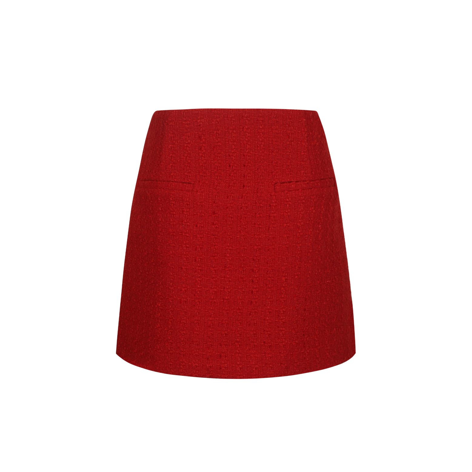 Red skirt on a white background
