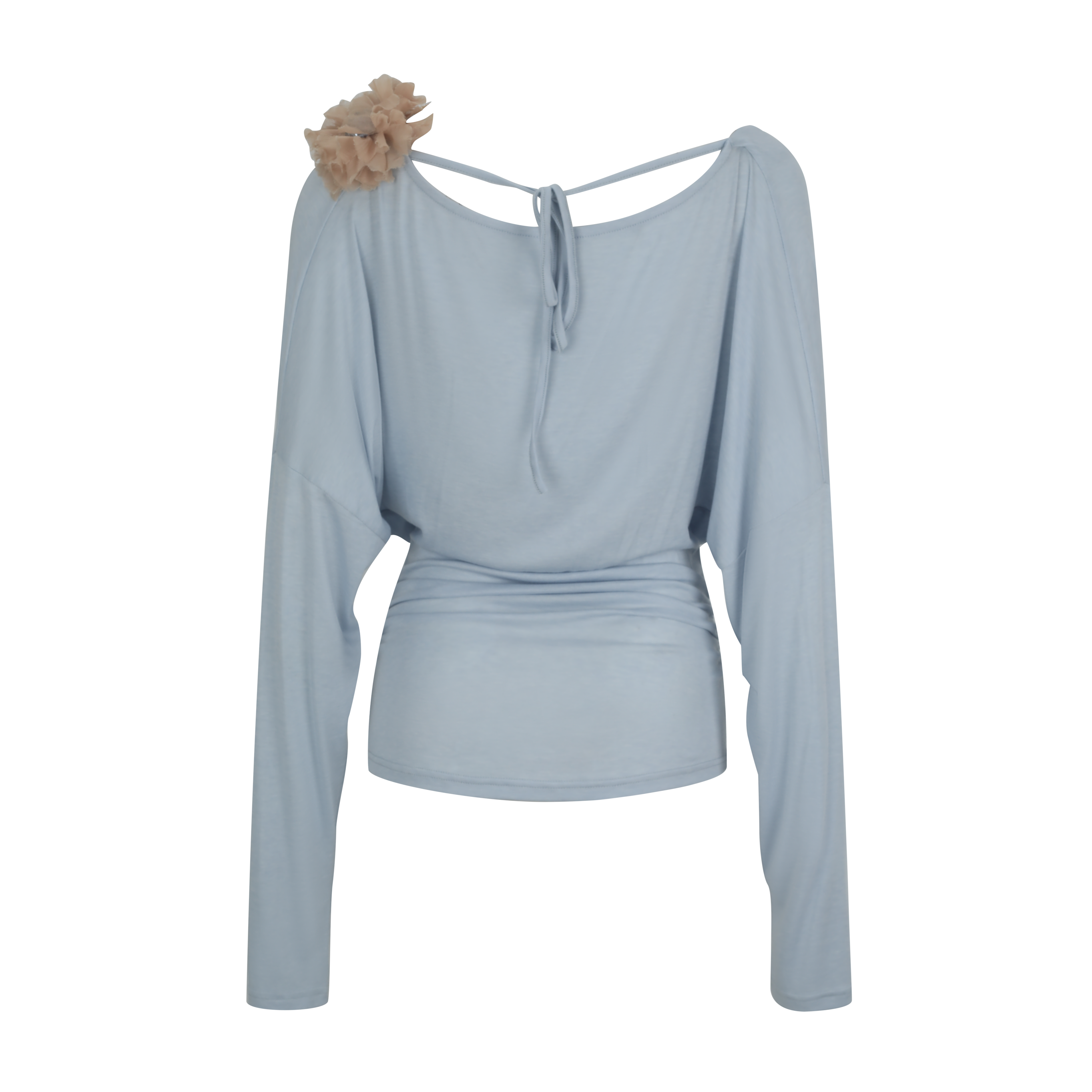 Light Blue Two-Way Wear Floral Chain Top